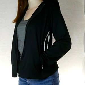 Black Medium athletic jacket with stripes on the side by Champion